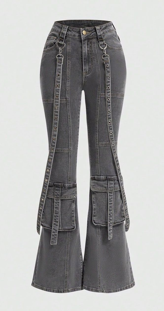 Faded black jeans